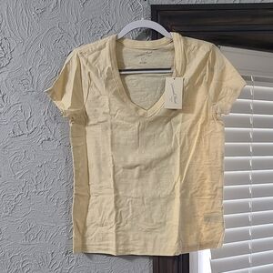 Universal Threads Light Yellow V Neck Top